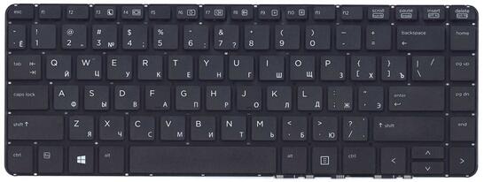 Клавиатура для ноутбука HP ProBook (430 G2) Black, (No Frame) RU - фото 2