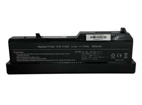 Усиленная аккумуляторная батарея для ноутбука Dell T114C Vostro 1310 11.1V Black 7800mAh OEM