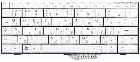 Клавиатура для ноутбука Fujitsu Amilo Mini (UI 3520) White, RU - фото 2