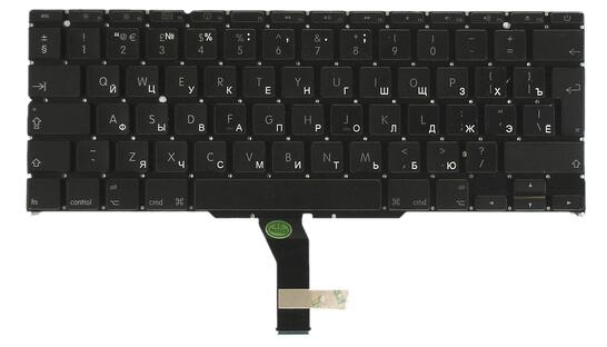 Клавиатура для ноутбука Apple MacBook Air 11&quot; 2010+ A1370 (2010, 2011 года), A1465 (2012, 2013, 2014, 2015 года) Black, (No Frame), RU (вертикальный энтер) - фото 7