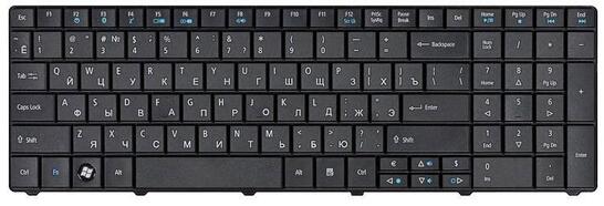Клавиатура для ноутбука Acer TravelMate 8531, 8531G, 8571, 8571G Black, RU - фото 7