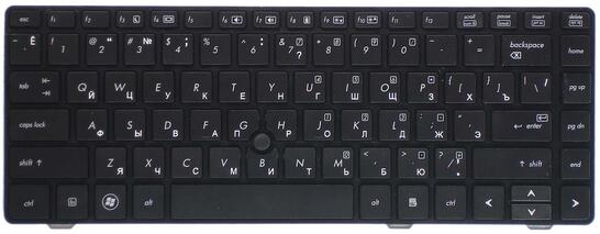 Клавиатура для ноутбука HP ProBook (6360B, 6360T) с указателем (Point Stick) Black, RU - фото 2