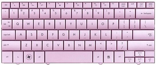 Клавиатура для ноутбука HP Compaq (Mini 110) Pink, RU - фото 2