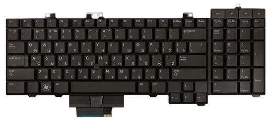 Клавиатура для ноутбука Dell Precision (M6400, M6500) с указателем (Point Stick) с подсветкой (Light), Black, RU/EN - фото 2