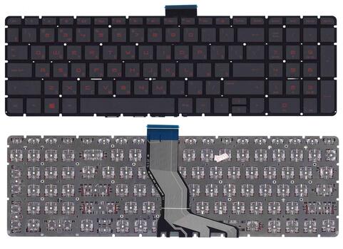 Клавиатура для ноутбука HP Pavilion (15-ab) Black с красной подсветкой (Red Light), (No Frame) RU