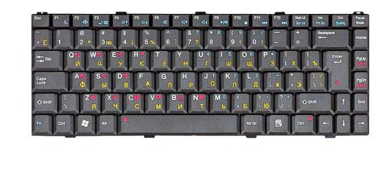 Клавиатура для ноутбука Benq Joybook (R55, R55E, R55EG, R65) Black, RU Клавиатура для ноутбука Benq Joybook (R55, R55E, R55EG, R65) Black, RU - фото 2