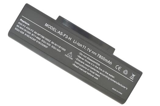 Усиленная аккумуляторная батарея для ноутбука Asus A32-F3 A9 11.1V Black 7800mAh OEM - фото 5