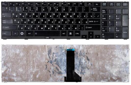 Клавиатура для ноутбука Toshiba Tecra (R850) Black, (Black Frame) RU