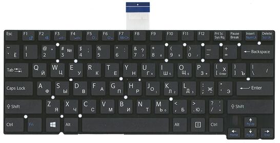 Клавиатура для ноутбука Sony Vaio (Ultrabook SVT14) Black, (No Frame) RU - фото 2