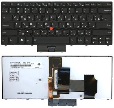 Клавиатура для ноутбука Lenovo ThinkPad (X1) с подсветкой (Light), с указателем (Point Stick) Black, Black Frame, RU