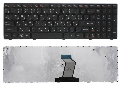 Клавиатура для ноутбука Lenovo IdeaPad (Z560, Z565, G570, G770) Black, (Black Frame), RU Клавиатура для ноутбука Lenovo IdeaPad (Z560, Z565, G570, G770) Black, (Black Frame), RU