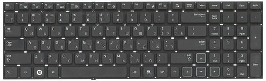 Клавиатура для ноутбука Samsung (NP300E7A, NP305E7A, 300E7A, 305E7A, NP300V7A, NP305V7A, 300V7A) Black RU - фото 2