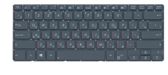 Клавиатура для ноутбука Asus BU401, BU201, BU400, BU400V, BU400A, B400A Black, (No Frame) RU Клавиатура для ноутбука Asus BU401, BU201, BU400, BU400V, BU400A, B400A Black, (No Frame) RU - фото 2