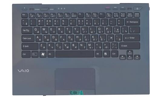 Клавиатура для ноутбука Sony Vaio (VPC-SB) Black, (Black TopCase), RU (for fingerprint reader) Клавиатура для ноутбука Sony Vaio (VPC-SB) Black, (Black TopCase), RU (for fingerprint reader) - фото 2