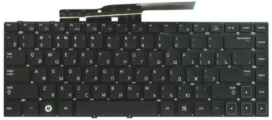 Клавиатура для ноутбука Samsung (300E4A, 300V4A) Black, (No Frame), RU - фото 7