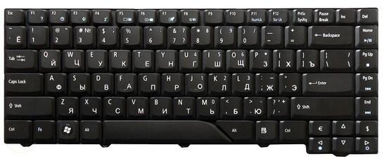 Клавиатура для ноутбука Acer Aspire 4710, 4520, 5315, 5520, 5710, 5710G, 5710Z, 5710ZG, 5720, 5920 Black RU - фото 2