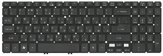 Клавиатура Acer Aspire Timeline M3-581, M5-581, V5-531, V5-551, V5-571 Black RU Клавиатура Acer Aspire Timeline M3-581, M5-581, V5-531, V5-551, V5-571 Black RU - фото 2