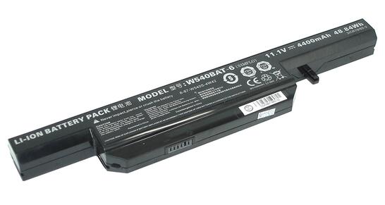 Аккумуляторная батарея для ноутбука DNS W540BAT-6 Clevo W540 11.1V Black 4400mAh Orig