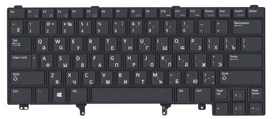 Клавиатура для ноутбука Dell Latitude (E6320) с подсветкой (Light), Black, RU - фото 2
