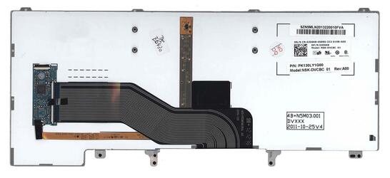 Клавиатура для ноутбука Dell Latitude (E6320) с подсветкой (Light), Black, RU - фото 3