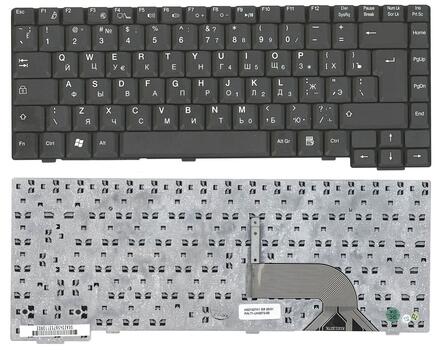 Клавиатура для ноутбука Fujitsu Amilo (M6450, M6450G) Black, RU (вертикальный энтер) - фото 6