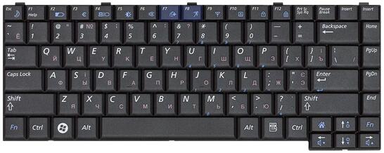 Клавиатура для ноутбука Samsung (R510, R560, R60, R70, P510, P560) Black, RU - фото 2