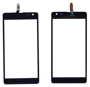 Тачскрин (Сенсорное стекло) для смартфона Microsoft Lumia 535 черный