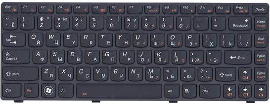 Клавиатура для ноутбука Lenovo IdeaPad (Y480) с подсветкой (Light), Black, (Black Frame), RU Клавиатура для ноутбука Lenovo IdeaPad (Y480) с подсветкой (Light), Black, (Black Frame), RU - фото 2
