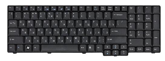 Клавиатура для ноутбука Acer Aspire (9800) Black RU/EN - фото 2