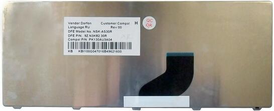 Клавиатура для ноутбука Acer Aspire One 521, 522, 532, 532H, 533, D255, D255E, D257, D260, D270, Happy, Happy2, eMachines 350, 355, em350, em355, Gateway LT21, LT27, LT28, Packard Bell NAV50, Dot S2, Dot SE, Dot SC, Dot SE3, PAV80 White RU - фото 3