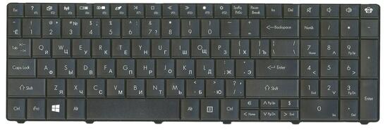 Клавиатура для ноутбука Acer Gateway (E1) Black, RU - фото 7