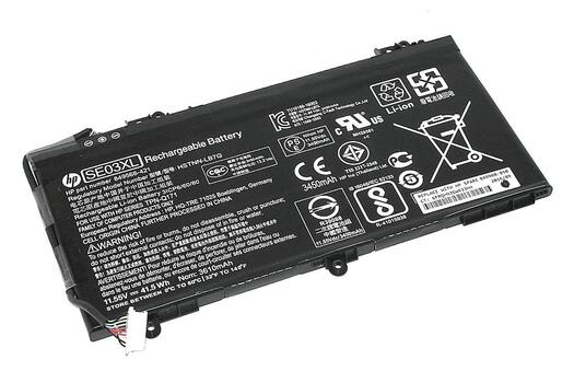 Аккумуляторная батарея для ноутбука HP SE03XL Pavilion 14-AL 11.55V Black 3600mAh Orig Аккумуляторная батарея для ноутбука HP SE03XL Pavilion 14-AL 11.55V Black 3600mAh Orig