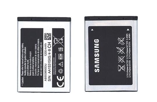 Аккумуляторная батарея для смартфона Samsung AB553850DU DuoS SGH-D880 3.7V Silver 1200mAh 4.44Wh Аккумуляторная батарея для смартфона Samsung AB553850DU DuoS SGH-D880 3.7V Silver 1200mAh 4.44Wh