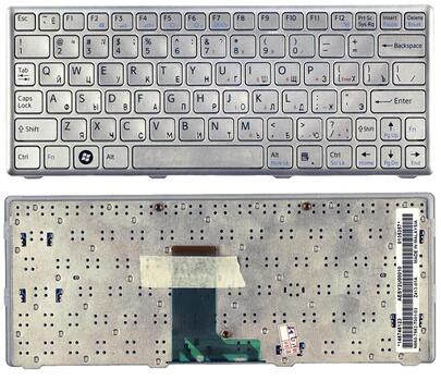 Клавиатура для ноутбука Sony Vaio (VPC-W: PCG-4V1V, VPCW11S1 Series, VPCW12 Series, VPCW21 Series, VPCW22M1E/L, VPCW22M1E/W, VPCW22Z1R/L, VPCW22Z1R/T ) Silver, (Silver Frame) RU Клавиатура для ноутбука Sony Vaio (VPC-W: PCG-4V1V, VPCW11S1 Series, VPCW12 Series, VPCW21 Series, VPCW22M1E/L, VPCW22M1E/W, VPCW22Z1R/L, VPCW22Z1R/T ) Silver, (Silver Frame) RU