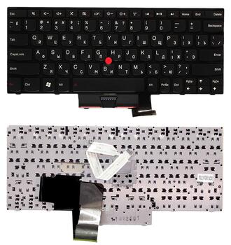 Клавиатура для ноутбука Lenovo ThinkPad Edge (E220S), с указателем (Point Stick) Black, (Black Frame), RU Клавиатура для ноутбука Lenovo ThinkPad Edge (E220S), с указателем (Point Stick) Black, (Black Frame), RU
