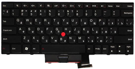Клавиатура для ноутбука Lenovo ThinkPad Edge (E220S), с указателем (Point Stick) Black, (Black Frame), RU Клавиатура для ноутбука Lenovo ThinkPad Edge (E220S), с указателем (Point Stick) Black, (Black Frame), RU - фото 2