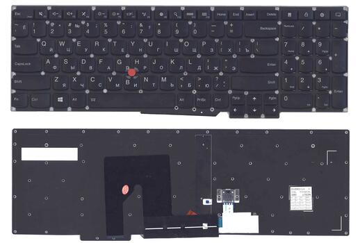 Клавиатура для ноутбука Lenovo ThinkPad (S531, S540) с указателем (Point Stick) Black, (No Frame), RU - фото 6