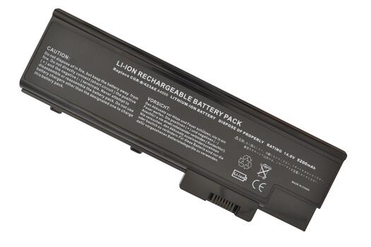 Аккумуляторная батарея для ноутбука Acer QC192 Aspire 1410 14.8V Black 5200mAhr - фото 5