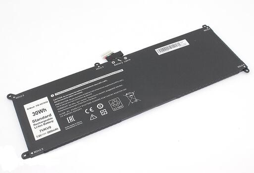 Аккумуляторная батарея для ноутбука Dell 07VKV9 Latitude 12 7275 7.6V Black 3900mAh OEM - фото 6