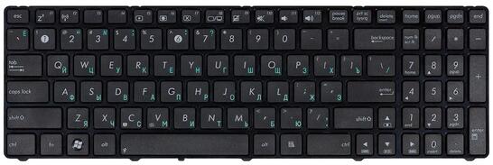 Клавиатура для ноутбука Asus (K50, K60, K70) Black, (Black Frame) RU Клавиатура для ноутбука Asus (K50, K60, K70) Black, (Black Frame) RU - фото 2