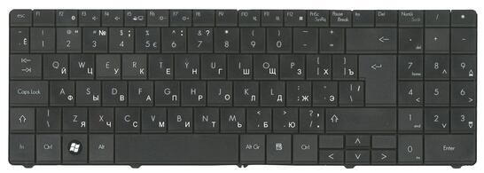 Клавиатура для ноутбука Acer Packard Bell (SL51) Black, RU (вертикальный энтер) Клавиатура для ноутбука Acer Packard Bell (SL51) Black, RU (вертикальный энтер) - фото 2