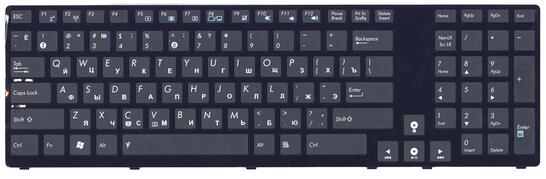 Клавиатура для ноутбука Asus (K95) Black, (Black Frame) RU - фото 2