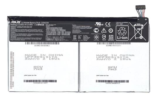 Аккумуляторная батарея для планшета Asus C12N1320 Transformer Book T100 3.85V Black 7820mAh Orig Аккумуляторная батарея для планшета Asus C12N1320 Transformer Book T100 3.85V Black 7820mAh Orig