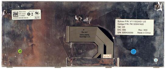 Клавиатура для ноутбука Dell Inspiron mini (1012, 1018) Black, RU/EN - фото 8