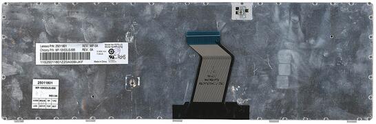 Клавиатура для ноутбука Lenovo IdeaPad (Y570) Black, (Gray Frame), RU - фото 3