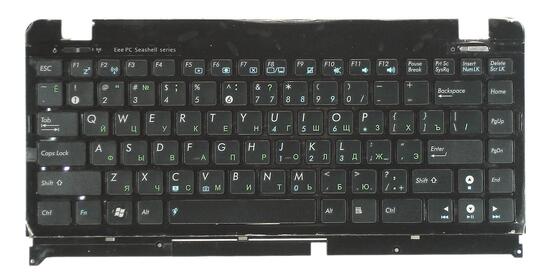 Клавиатура для ноутбука Asus EEE PC 1201, 1215, 1225, U20, VX6 Eee PC Lamborghini Black, (Black Frame) RU Клавиатура для ноутбука Asus EEE PC 1201, 1215, 1225, U20, VX6 Eee PC Lamborghini Black, (Black Frame) RU - фото 2