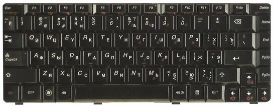 Клавиатура для ноутбука Lenovo IdeaPad (V360) Black, RU - фото 2