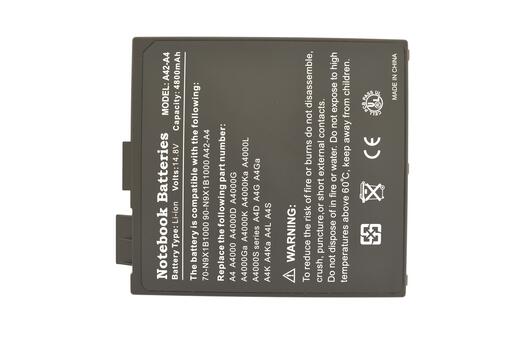Аккумуляторная батарея для ноутбука Asus A42-A4 14.8V Black 5200mAh OEM