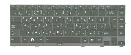 Клавиатура для ноутбука Toshiba Tecra (R845, R840, R940, R945) Black, (Gray Frame) RU - фото 2