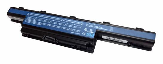 Усиленная аккумуляторная батарея для ноутбука Acer AS10D71 Aspire 5741 10.8V Black 7800mAh OEM Усиленная аккумуляторная батарея для ноутбука Acer AS10D71 Aspire 5741 10.8V Black 7800mAh OEM - фото 2